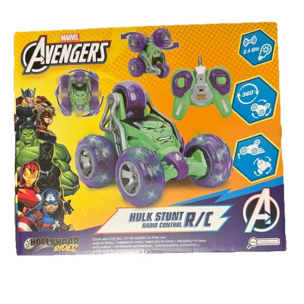 Jada Marvel Avengers Hulk Stunt RC Car 2.4GHz Remote Control Toy New Open Box